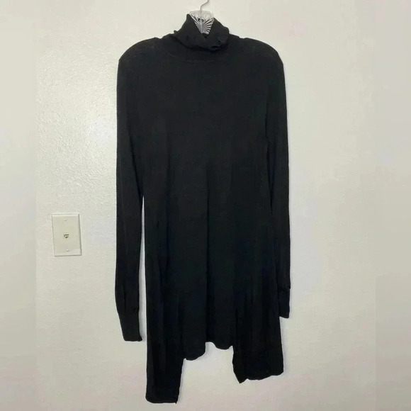 APT.9 Black Lightweight Mock Neck Knit Sweater Dress - Picture 2 of 6
